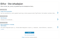 Tablet Screenshot of elifce-arkadaslari.blogspot.com