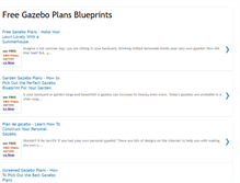 Tablet Screenshot of freegazeboplansblueprints.blogspot.com