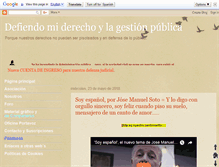 Tablet Screenshot of defiendomiderecho.blogspot.com