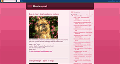 Desktop Screenshot of hunde-sport.blogspot.com