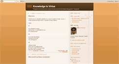 Desktop Screenshot of knowledgeisvirtue.blogspot.com