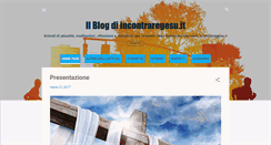 Desktop Screenshot of incontraregesu.blogspot.com