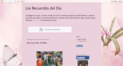 Desktop Screenshot of losrecuerdosdeldia.blogspot.com