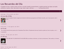 Tablet Screenshot of losrecuerdosdeldia.blogspot.com