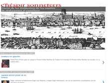 Tablet Screenshot of chespirsonneteers.blogspot.com