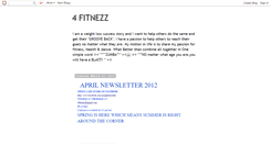 Desktop Screenshot of 4fitnezz.blogspot.com