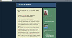 Desktop Screenshot of amantedapolitica.blogspot.com