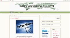 Desktop Screenshot of dontyoubelievethehype.blogspot.com