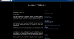 Desktop Screenshot of darkmatterthink.blogspot.com