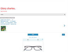 Tablet Screenshot of glorycharles.blogspot.com