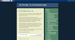 Desktop Screenshot of my-hunting-dogs.blogspot.com
