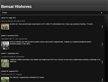 Tablet Screenshot of bonsaihlohovec.blogspot.com