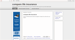 Desktop Screenshot of comparelifeinsurances.blogspot.com