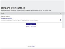 Tablet Screenshot of comparelifeinsurances.blogspot.com