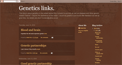 Desktop Screenshot of geneticslinks.blogspot.com