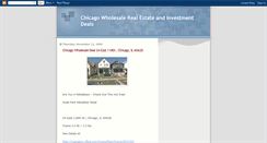 Desktop Screenshot of chicagowholesalerealestatedeals.blogspot.com