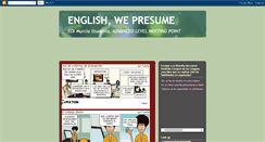 Desktop Screenshot of englishwepresume.blogspot.com