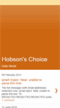 Mobile Screenshot of hobsons-choice.blogspot.com