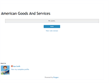 Tablet Screenshot of americangoodsandservices.blogspot.com