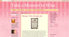 Desktop Screenshot of momenttowine.blogspot.com