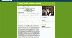 Desktop Screenshot of brendacoopermassagetherapy.blogspot.com