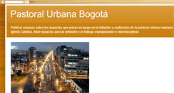 Desktop Screenshot of pastoralurbanabogota.blogspot.com