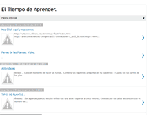 Tablet Screenshot of eltiempodeaprender.blogspot.com