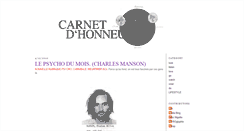 Desktop Screenshot of carnetdhonneur.blogspot.com