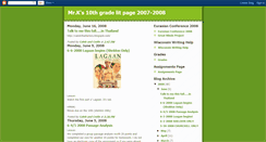 Desktop Screenshot of mrks10thgradelit20072008.blogspot.com