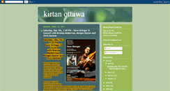 Desktop Screenshot of kirtanottawa.blogspot.com