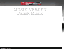 Tablet Screenshot of musikverden.blogspot.com