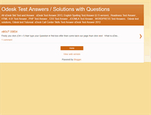 Tablet Screenshot of odeskexamanswers.blogspot.com