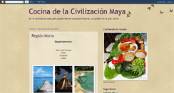 Desktop Screenshot of cocinadelacivilizacionmaya.blogspot.com