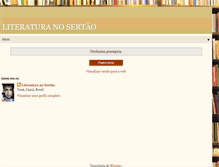 Tablet Screenshot of literaturanosertao.blogspot.com