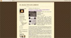 Desktop Screenshot of elbailedeloslibros.blogspot.com