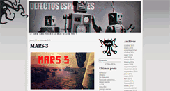 Desktop Screenshot of defectosespeciales.blogspot.com