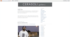 Desktop Screenshot of cerasoligallery.blogspot.com