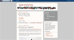 Desktop Screenshot of beauty-and-the-brick.blogspot.com