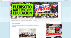 Desktop Screenshot of plebiscitoporlaeducacion.blogspot.com