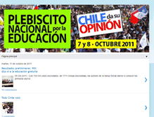 Tablet Screenshot of plebiscitoporlaeducacion.blogspot.com