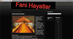 Desktop Screenshot of fanihayatlar.blogspot.com