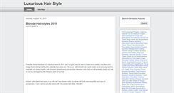 Desktop Screenshot of luxurioushairstyle.blogspot.com