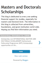 Mobile Screenshot of masters-doctorals-scholarships.blogspot.com