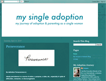 Tablet Screenshot of mysingleadoption.blogspot.com