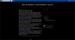 Desktop Screenshot of bigblowoutelectronicsales.blogspot.com