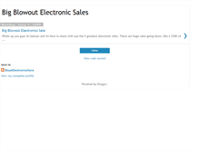 Tablet Screenshot of bigblowoutelectronicsales.blogspot.com