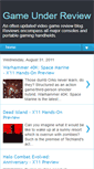 Mobile Screenshot of gameunderreview.blogspot.com