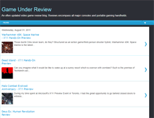 Tablet Screenshot of gameunderreview.blogspot.com