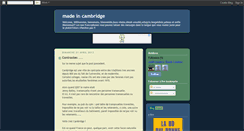 Desktop Screenshot of madeincambridge.blogspot.com