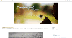 Desktop Screenshot of dandelionseedsanddreams.blogspot.com